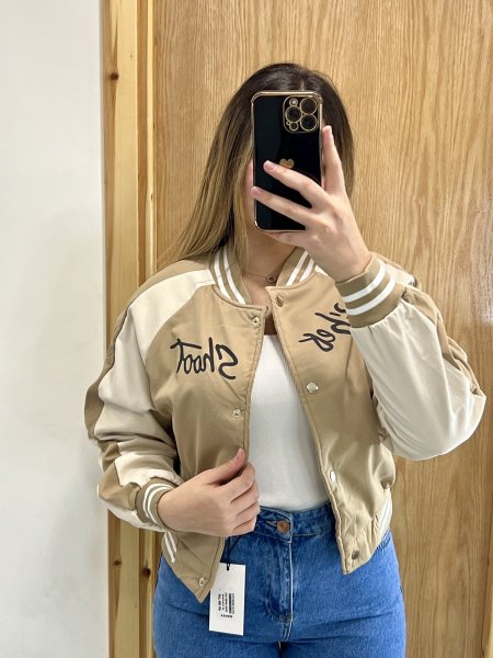 جاكيت كتان تبطين فرو